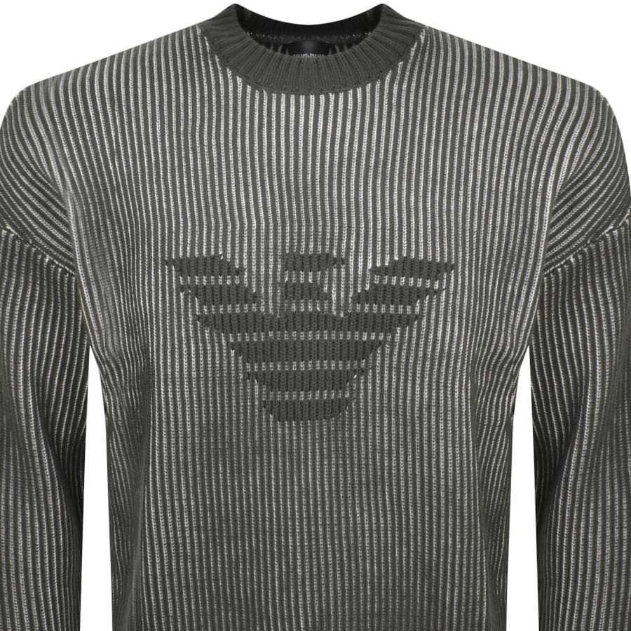 WEB限定お買い得商品の新着アイテム Armani Emporio Striped Menswear Mainline | Grey Jumper トップス